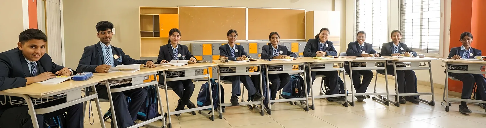 Ojal senior school students at Vandya International School
